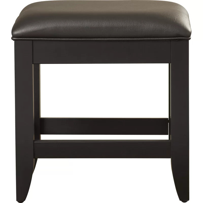 Seating Stool: Black Vanity Stool