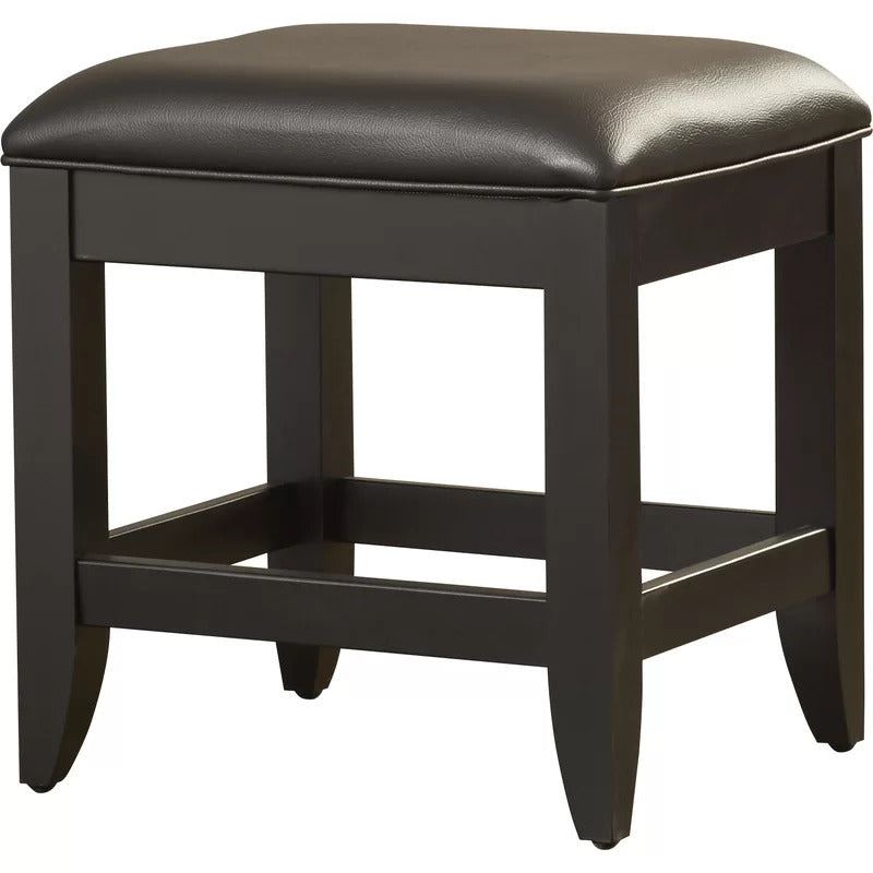 Seating Stool: Black Vanity Stool