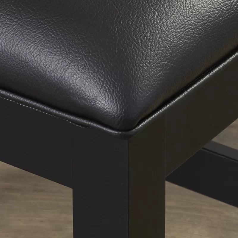 Seating Stool: Black Vanity Stool