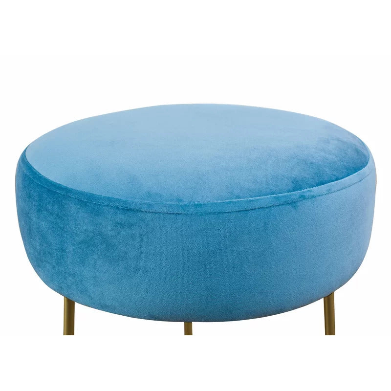 Seating Stool: Metal Vanity Stool