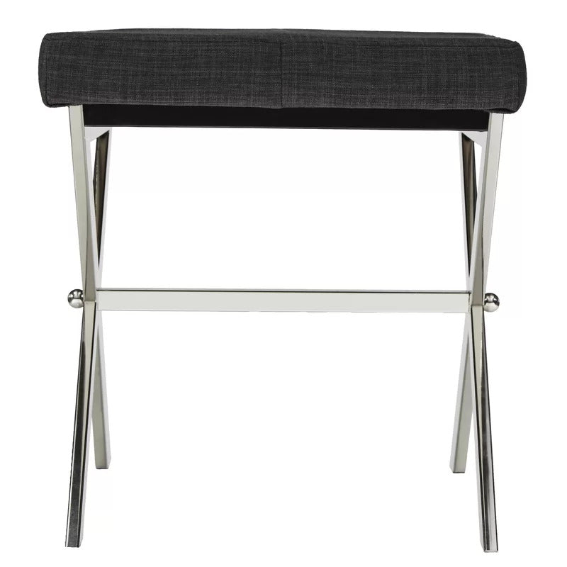 Seating Stool: Metal Vanity Stool