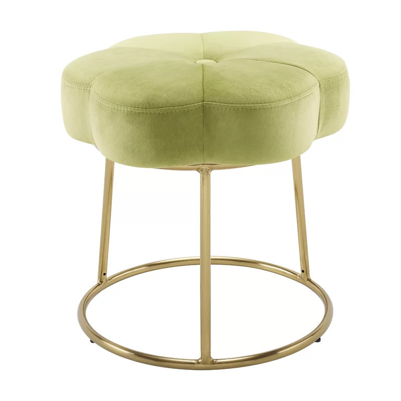 Seating Stool: Metal Vanity Stool
