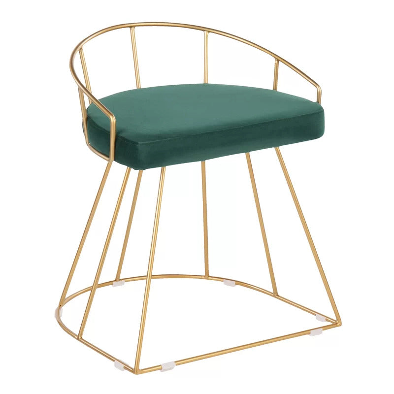 Seating Stool: Metal Vanity Stool