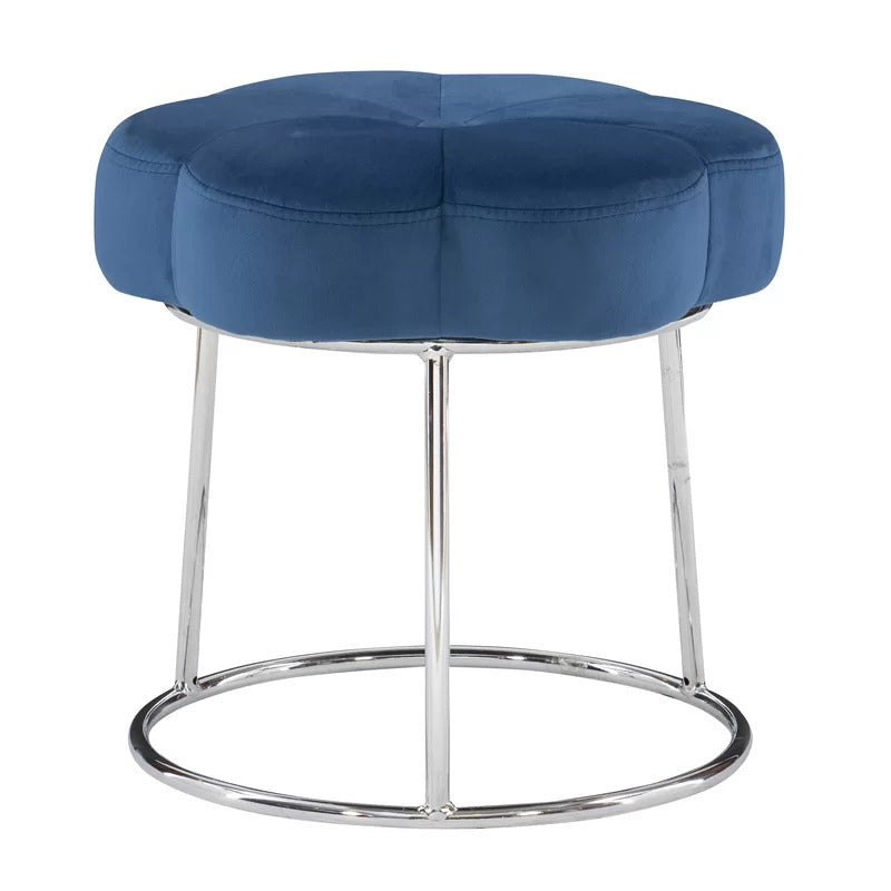 Seating Stool: Metal Vanity Stool