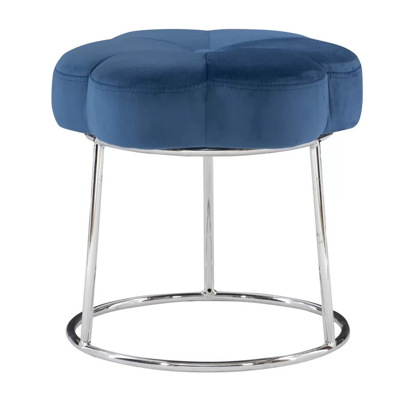 Seating Stool: Metal Vanity Stool