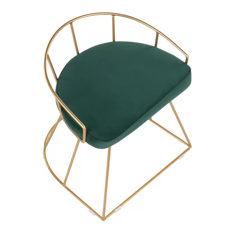 Seating Stool: Metal Vanity Stool