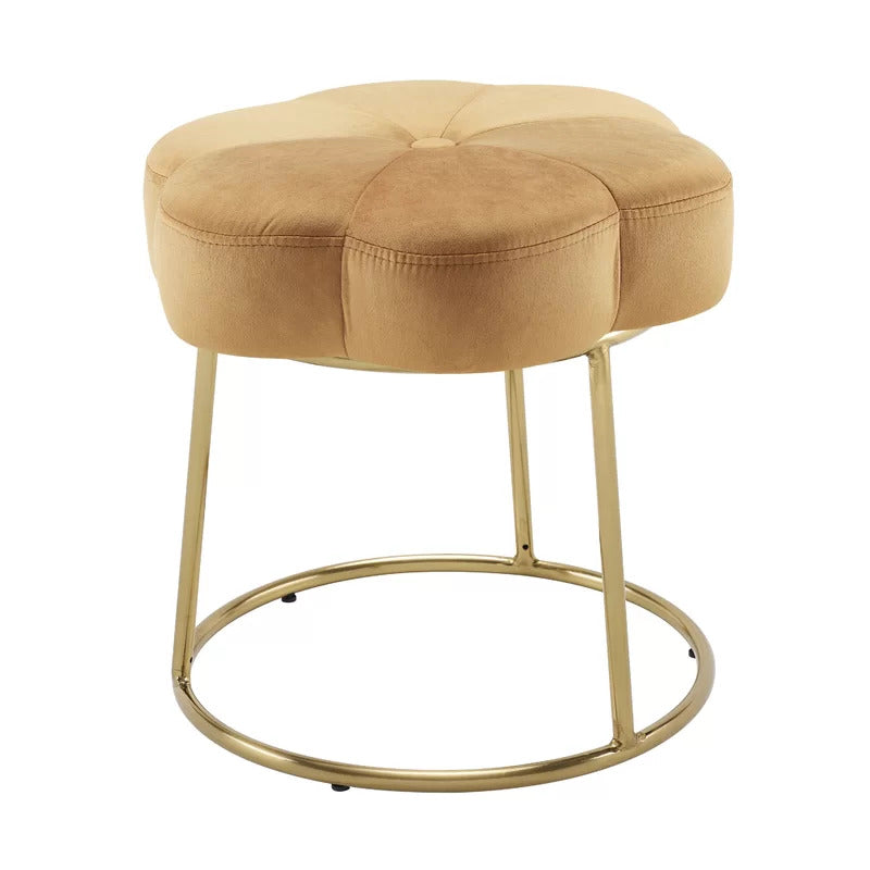 Seating Stool: Metal Vanity Stool