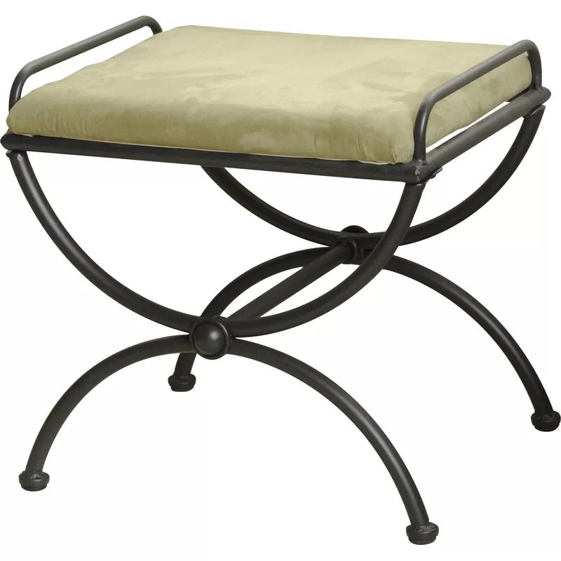 Seating Stool: Metal Vanity Stool