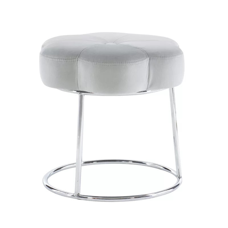 Seating Stool: Metal Vanity Stool