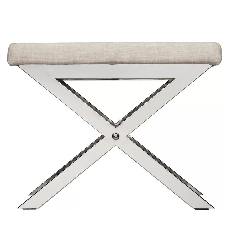Seating Stool: Metal Vanity Stool