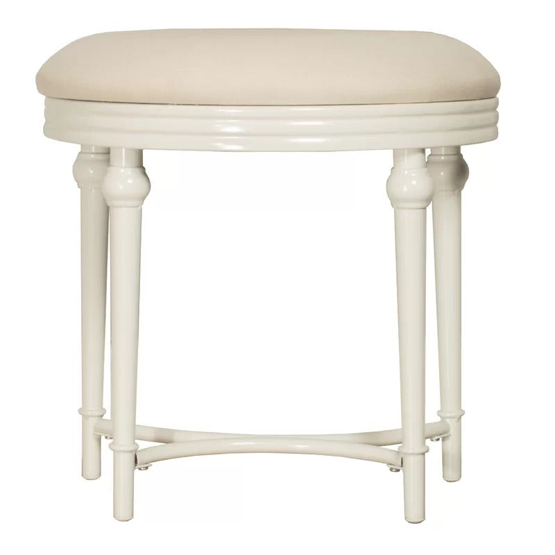 Seating Stool: Metal Vanity Stool