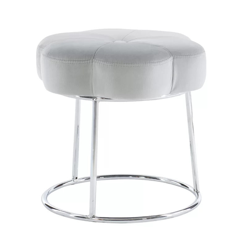 Seating Stool: Metal Vanity Stool