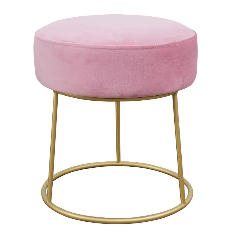 Seating Stool: Metal Vanity Stool
