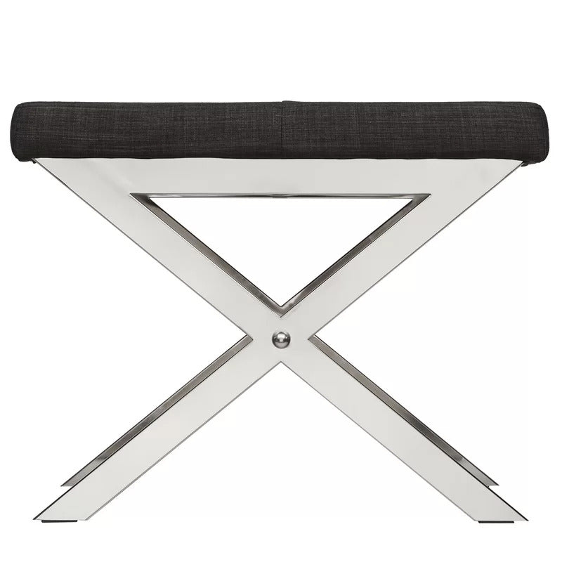 Seating Stool: Metal Vanity Stool