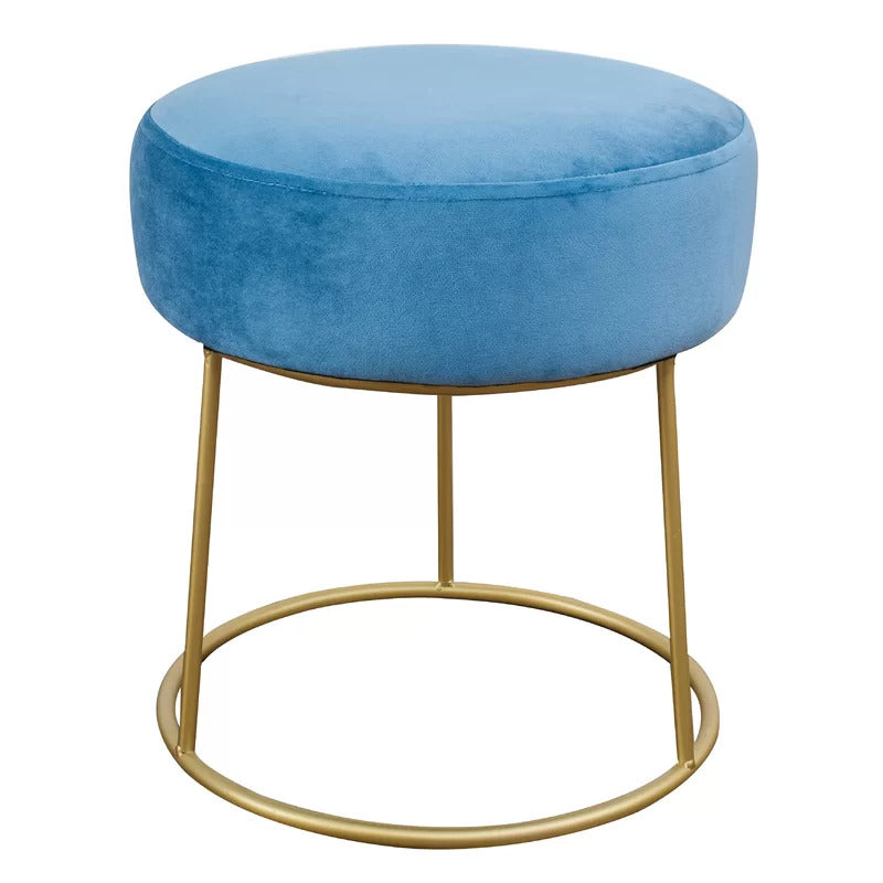 Seating Stool: Metal Vanity Stool