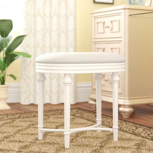 Seating Stool: Metal Vanity Stool