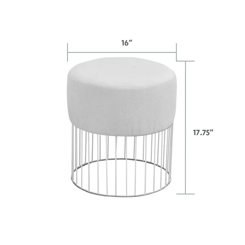 Seating Stool: Steel Accent Stool