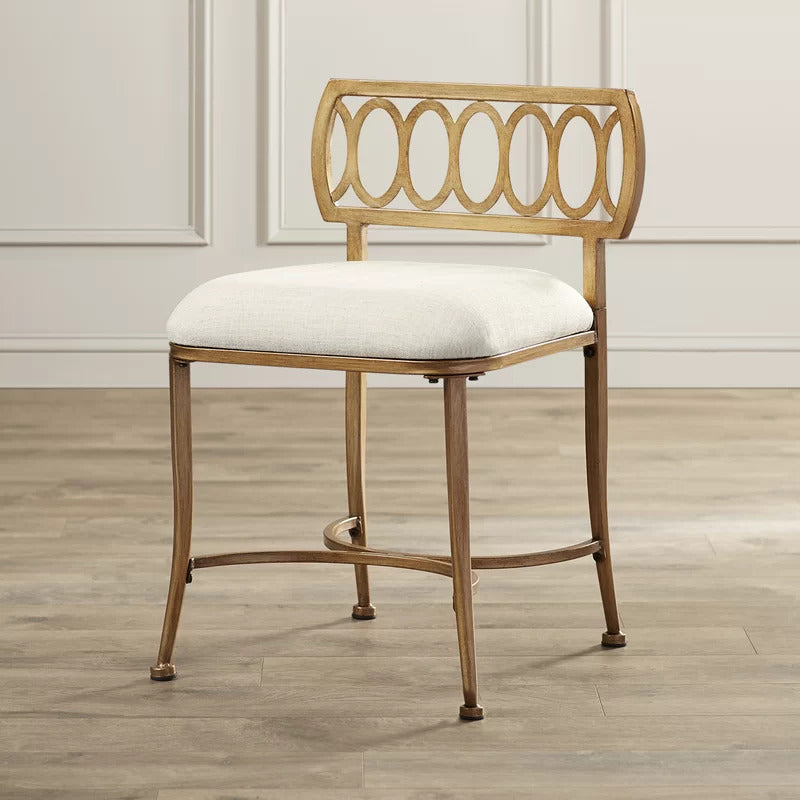 Seating Stool: Steel Seating Vanity Stool