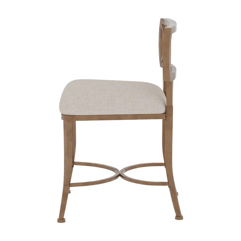 Seating Stool: Steel Seating Vanity Stool