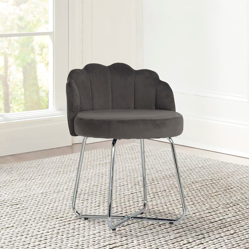 Seating Stool: Steel Vanity Stool