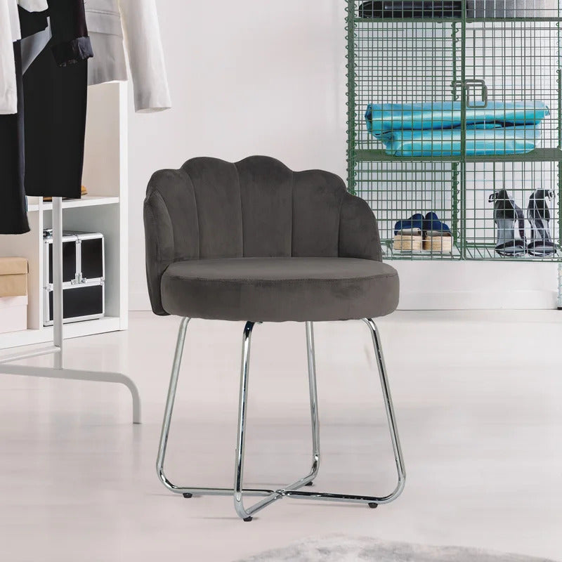 Seating Stool: Steel Vanity Stool
