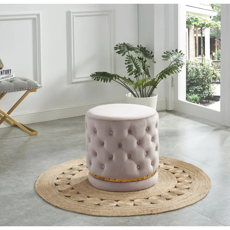 Seating Stool: Velvet Seating Stool