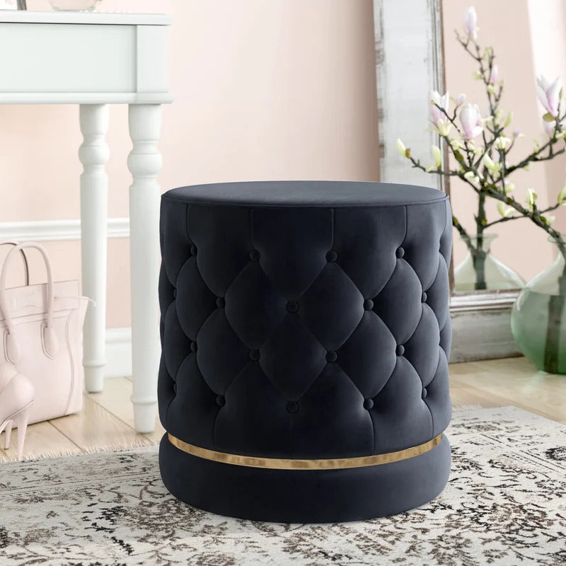Seating Stool: Velvet Seating Stool