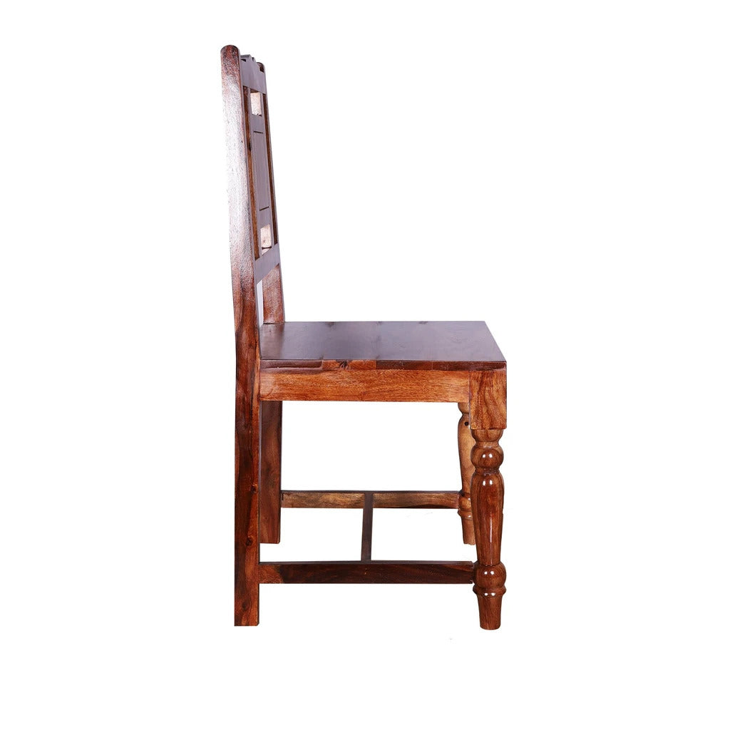 Sheesham Furniture: Ceremic Dining Chair