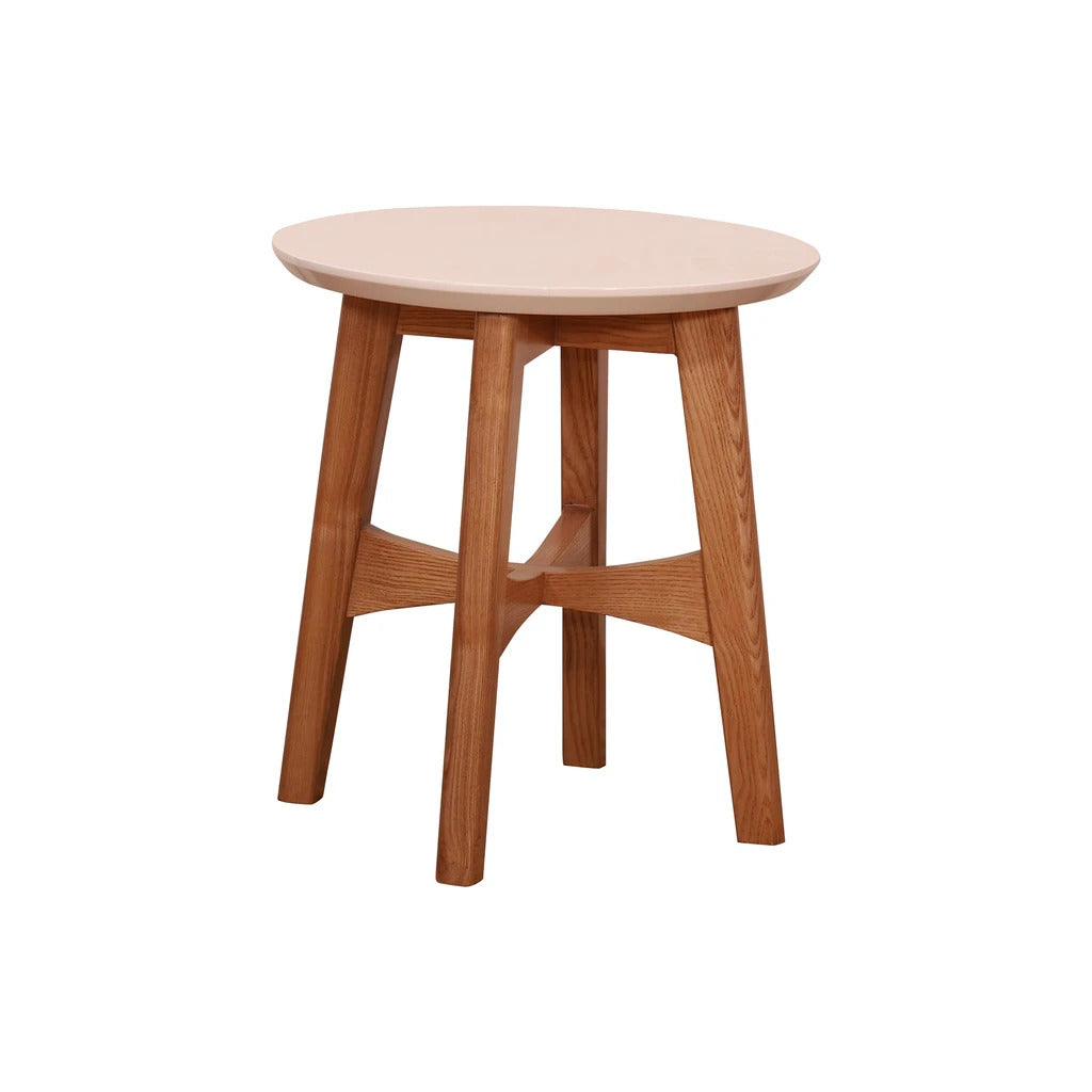 Sheesham Furniture:- End Table in White Ash finish