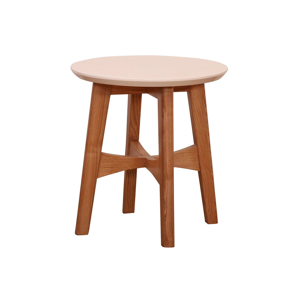 Sheesham Furniture:- End Table in White Ash finish