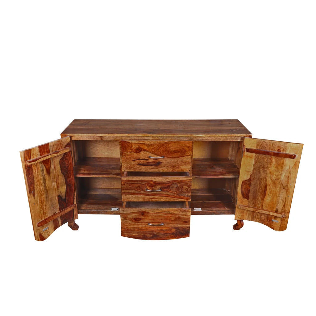 Sheesham Furniture:- Solid Wood Cabinet in Honey Finished