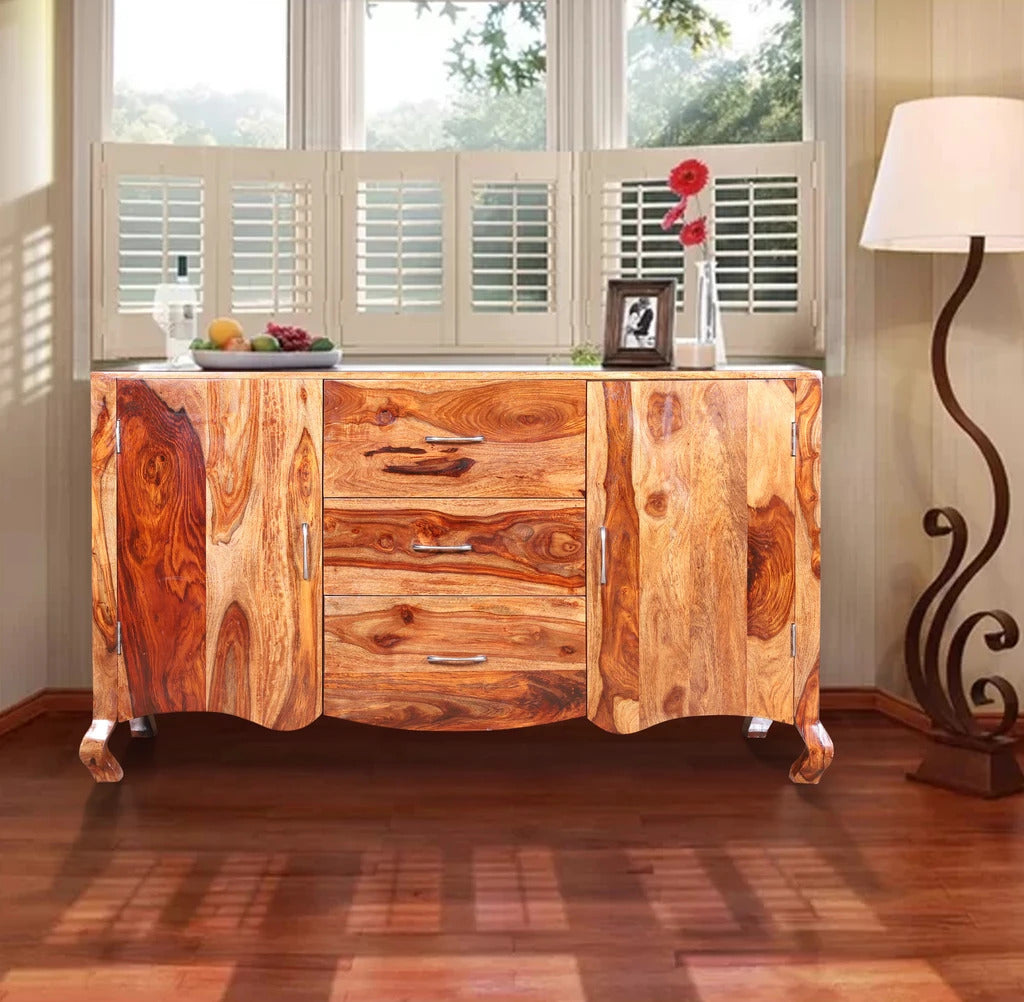 Sheesham Furniture:- Solid Wood Cabinet in Honey Finished