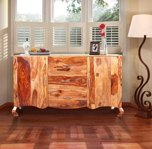 Sheesham Furniture:- Solid Wood Cabinet in Honey Finished