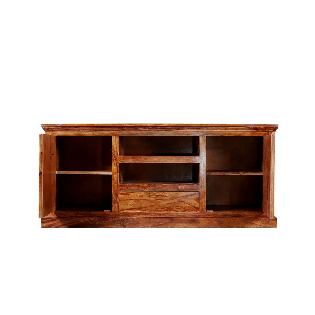 Sheesham Furniture Solid Wood Ceremic TV Stand