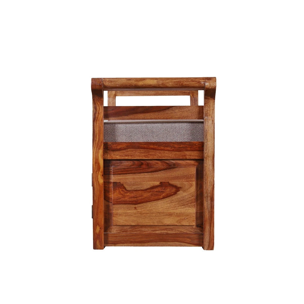 Sheesham Furniture:- Solid Wood Cushion Storage Setti