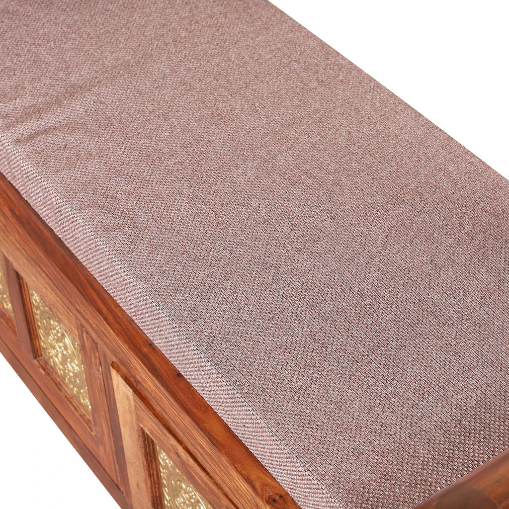 Sheesham Furniture:- Solid Wood Cushion Storage Setti