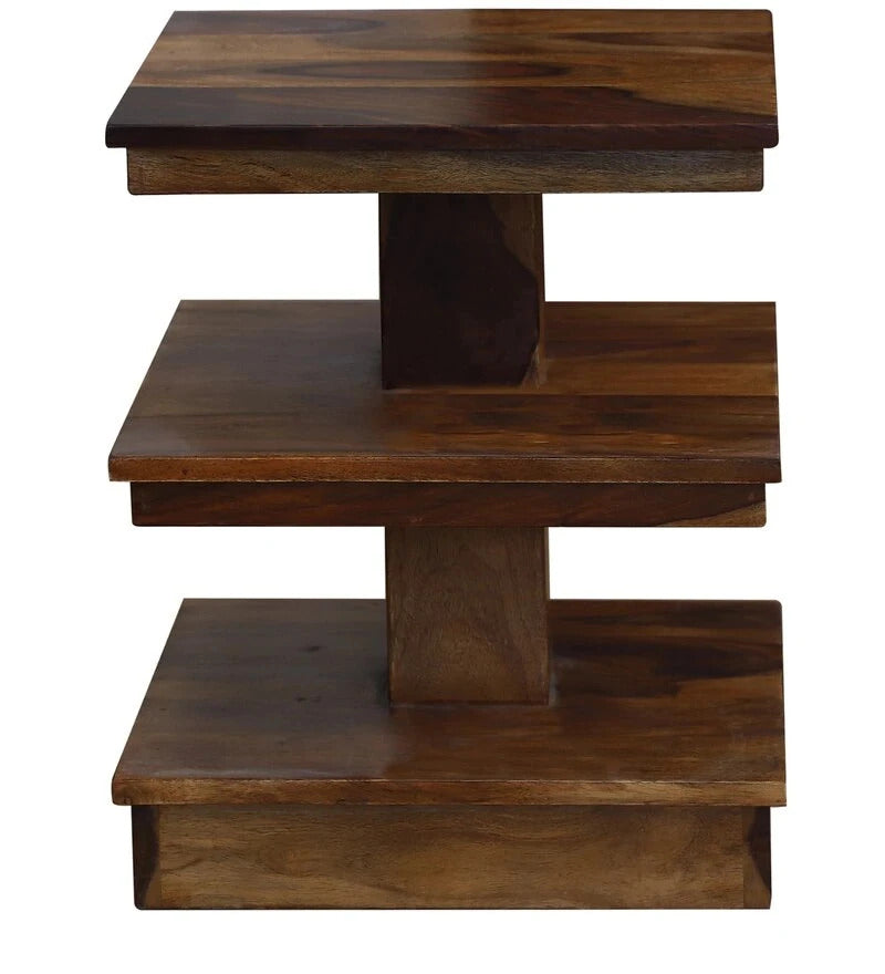 Sheesham Furniture Solid Wood End Table for Decor