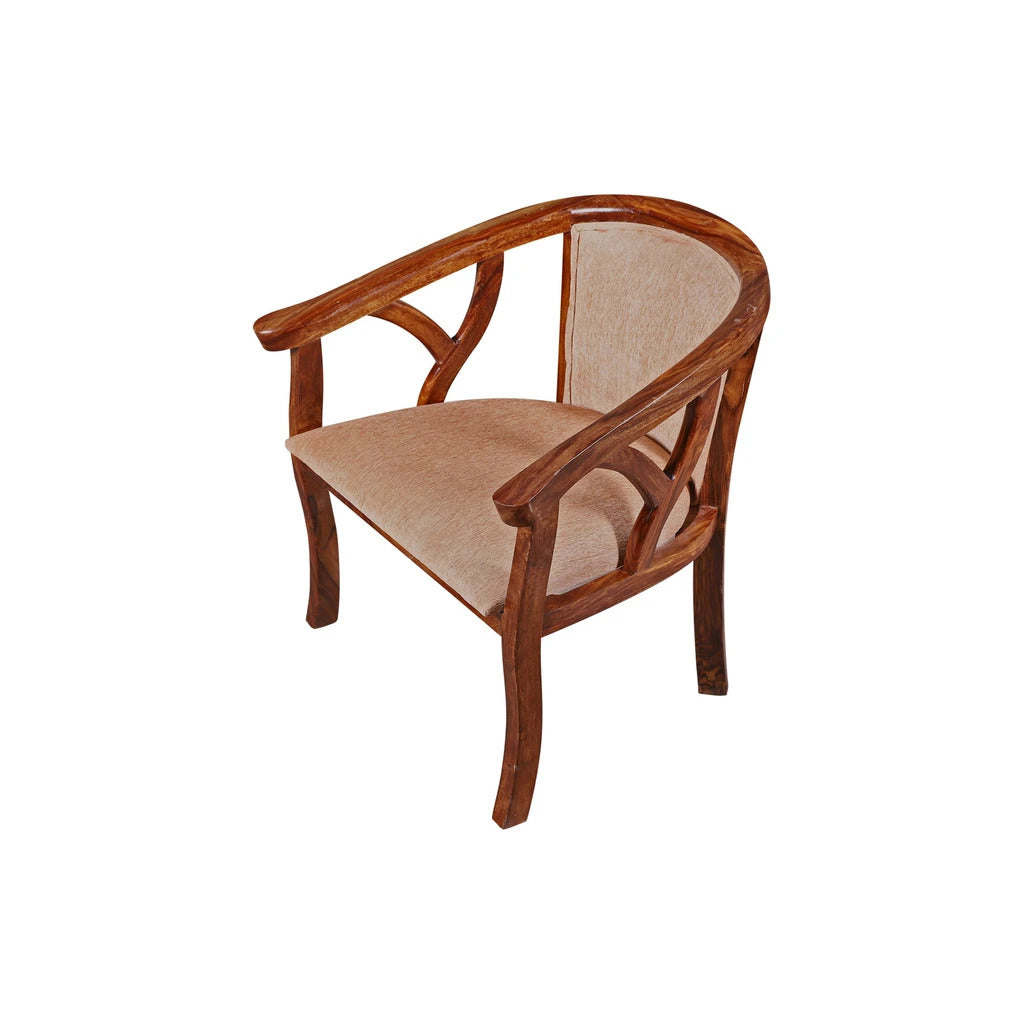 Sheesham Furniture Solid Wood Lounge Bedroom Chair