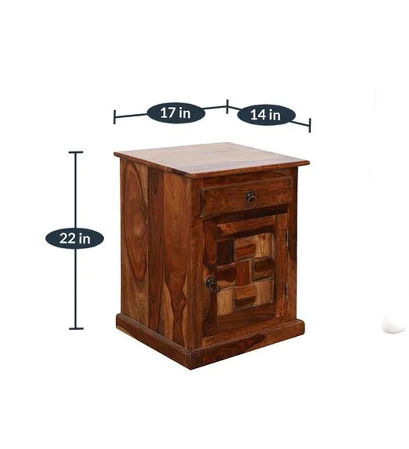 Sheesham Furniture: Solid Wood Oak finished Side Table