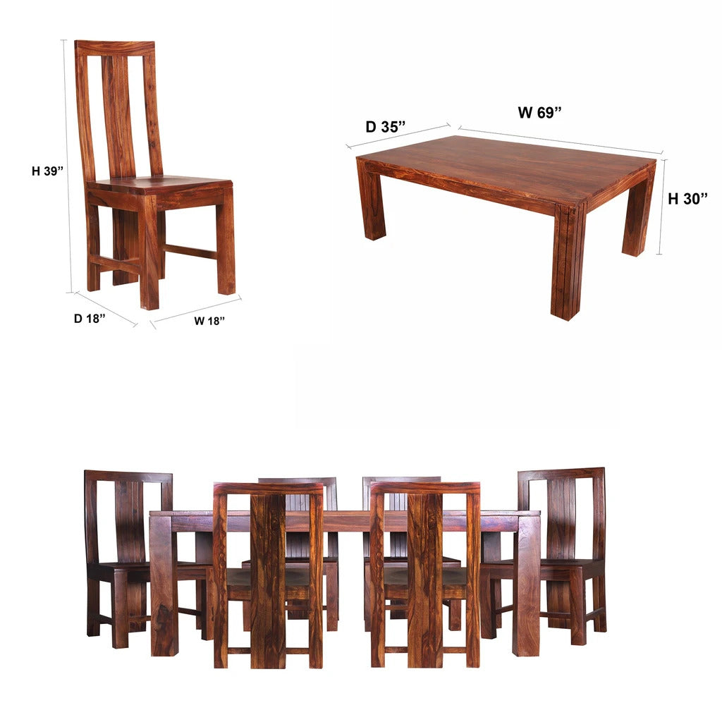 Sheesham Furniture:- Solid Wood Six Seater Dining Set