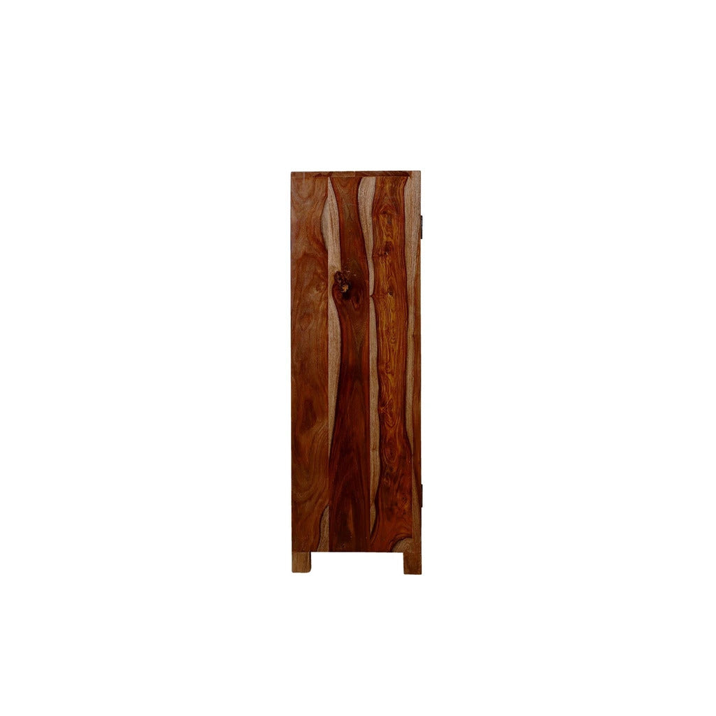 Sheesham Furniture: Solid Wood Three Door Shoe Rack