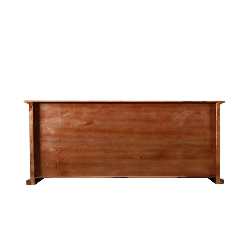 Sheesham Furniture: Solid Wood Two Door Two Shelves TV Unit