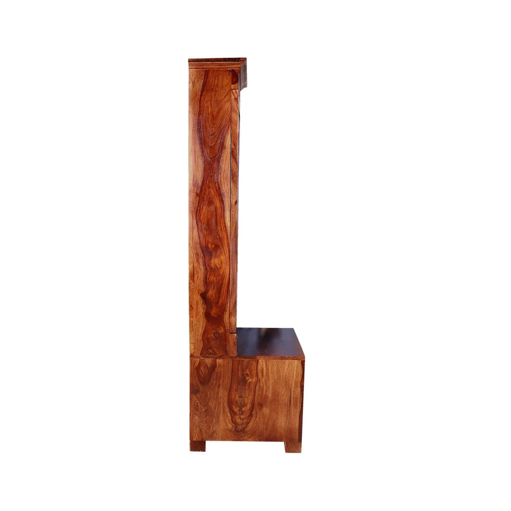 Sheesham Furniture Solid Wood Two Drawer Dressing Mirror