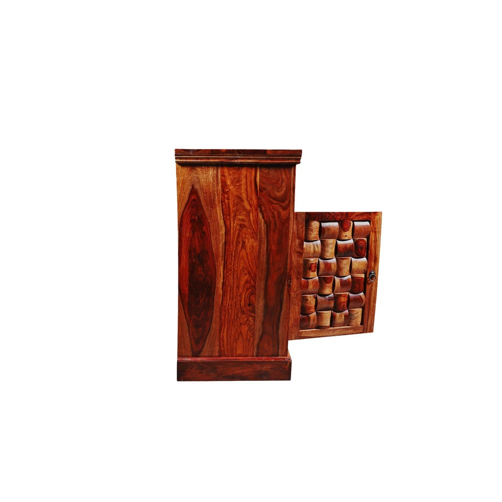Sheesham Furniture:- Three Door Three Drawer Chest Of Drawers Side Board