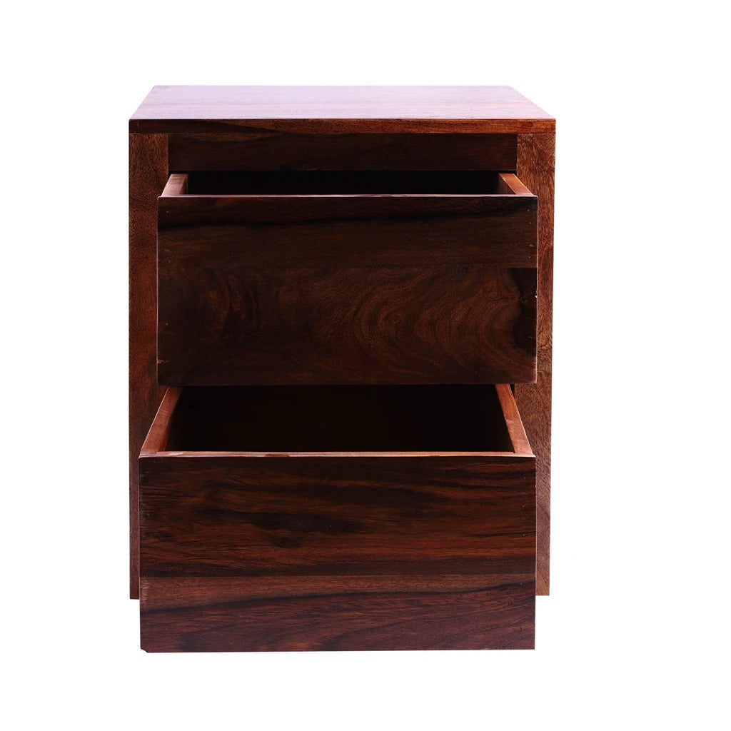 Sheesham Furniture:- Two Drawer Side Table