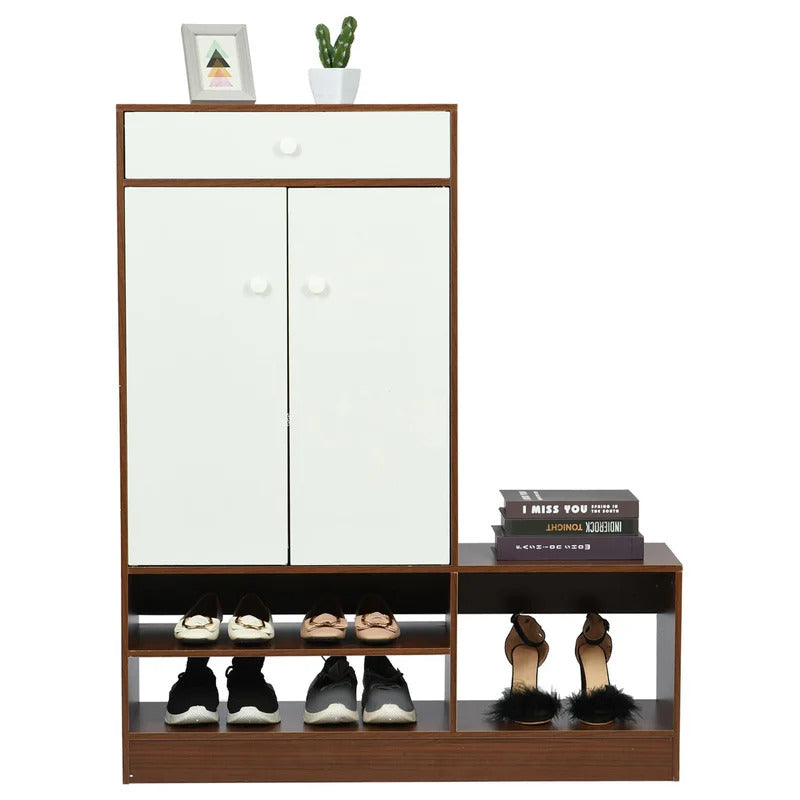 Shoe Rack: 11 Pair Shoe Storage Cabinet