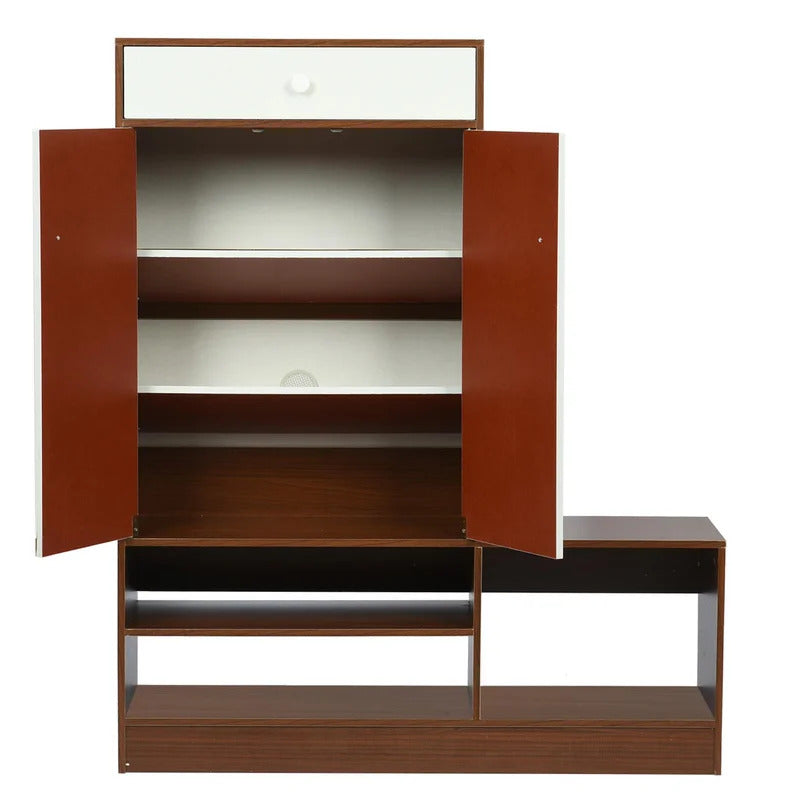 Shoe Rack: 11 Pair Shoe Storage Cabinet