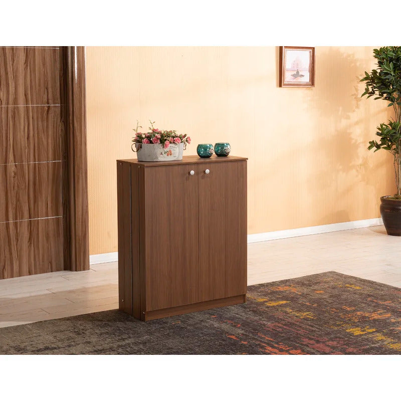 Shoe Rack: 12 Pair Shoe Storage Cabinet