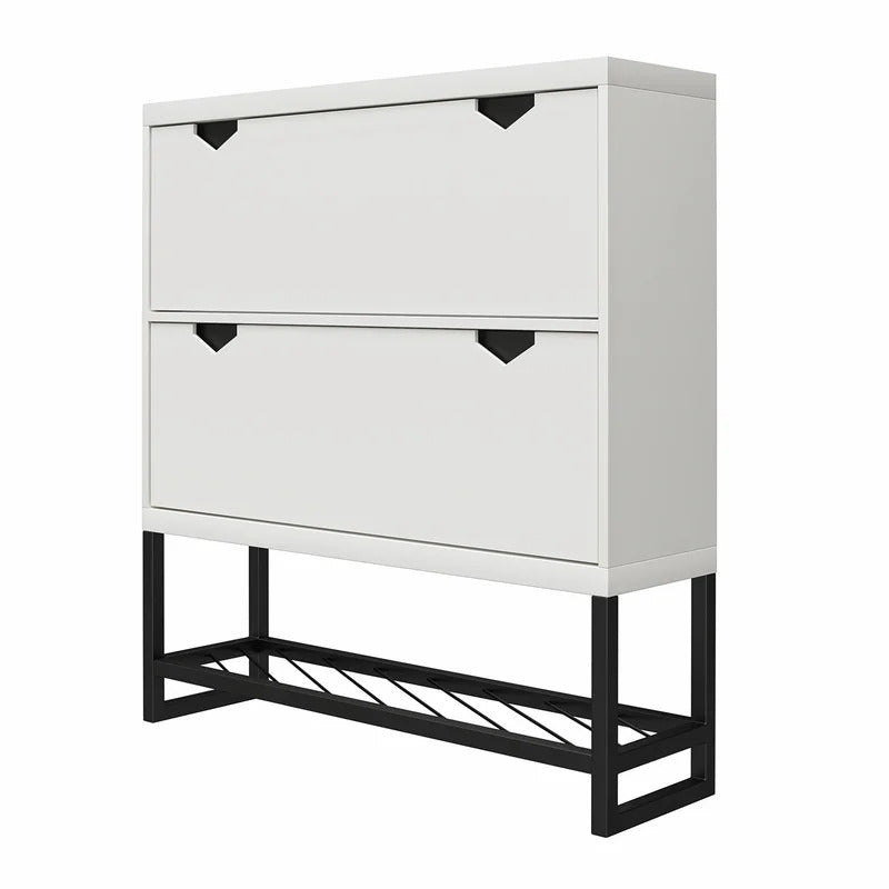 Shoe Rack: 12 Pair Shoe Storage Cabinet