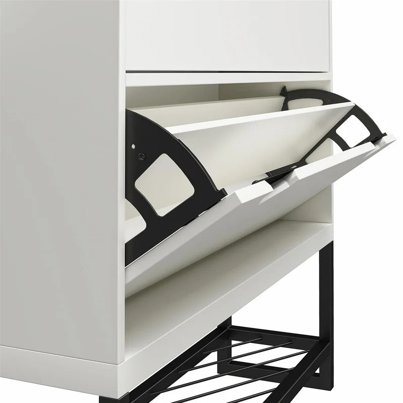 Shoe Rack: 12 Pair Shoe Storage Cabinet